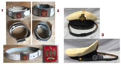 Cinture vigili urbani Palermo fibbie aquila SPQP