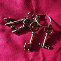 portafortuna chiavi argento 800