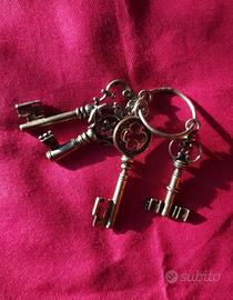 portafortuna chiavi argento 800