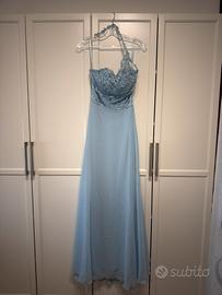 Abito da cerimonia Azzurro Polvere