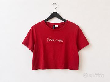 T-shirt rossa H&M Divided "Instant Crush"