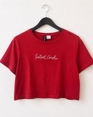 T-shirt rossa H&M Divided "Instant Crush"