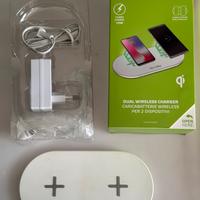 Caricabatterie wireless 2 dispositivi Celly