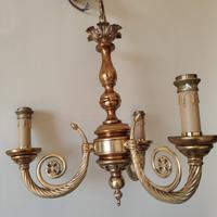 Lampadario in ottone
