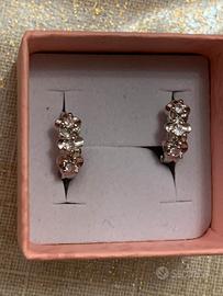 Orecchìni in argento con diamanti
