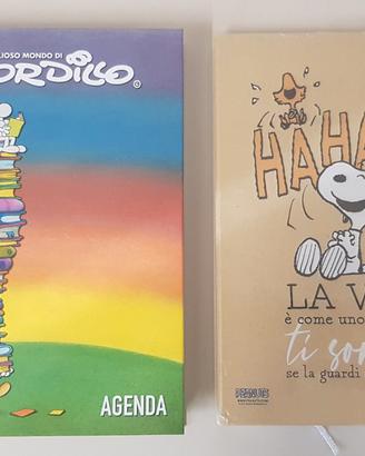agenda mordillo e taccuino snoopy peanuts
