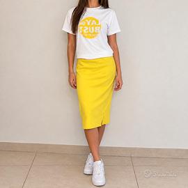 completo sportivo, gonna midi e top oversize 