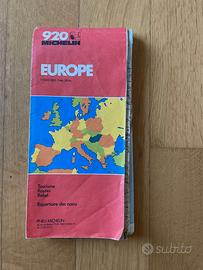 Carta stradale Michelin Europa 1981