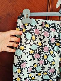 ETRO MILANO pantaloni sigaretta jacquard floreali