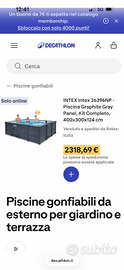 Piscina intex graphite gray 4x3