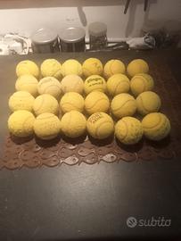 24 palline da tennis usate 