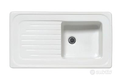 Lavello da incasso ceramica 1 vaschetta 90x50cm