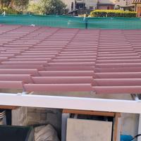 lastre di lamiera di copertura finto coppo