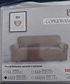 copridivano 3 posti nuovo begie