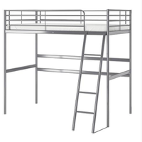 Letto Ikea singolo soppalco scrivania materasso