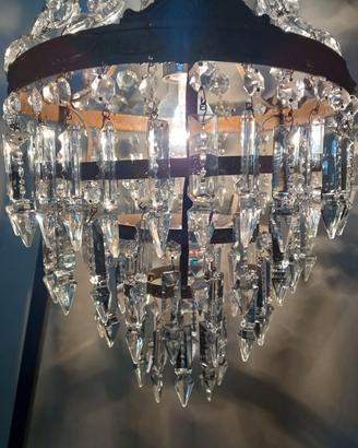 lampadario stile impero restaurato 