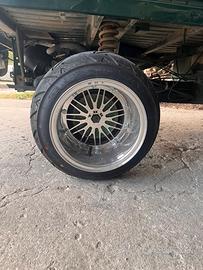 Coppia Cerchi Lega Larga THR per Piaggio Ape 50