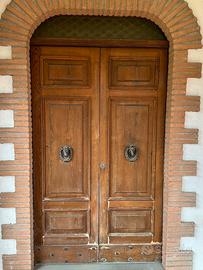 Portone legno massello Castagno