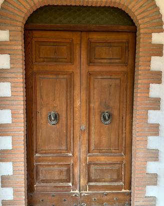 Portone legno massello Castagno