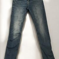 Jeans Uomo Slim Fit Blu Denim Usato - Taglia M