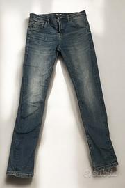 Jeans Uomo Slim Fit Blu Denim Usato - Taglia M