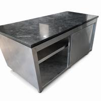 Banco frigo con piano in marmo e ante scorrevoli