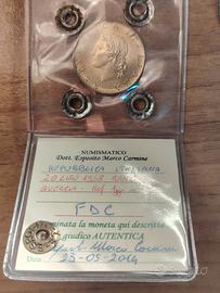 20 lire 1958 Fdc moneta Periziata 