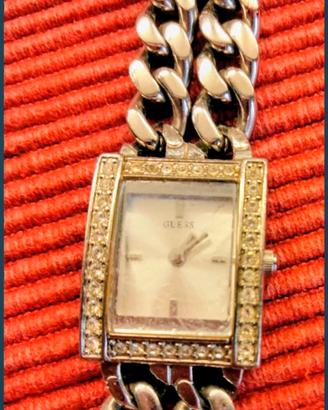 Orologio Guess con bracciale doppia catena - pavé