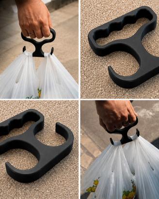 Porta Sacchetti Ergonomico – Maniglia Salva Mani
