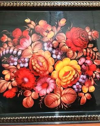 VASSOIO VINTAGE DIPINTO A MANO