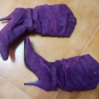 stivali viola  nr.36 come nuovi