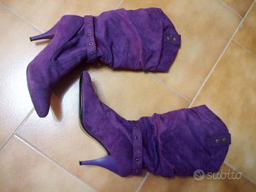 stivali viola  nr.36 come nuovi