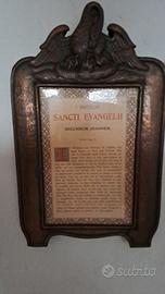 stampa liturgica o religiosa antica con cornice