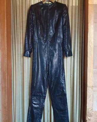 Tuta vintage in pitone Trussardi 