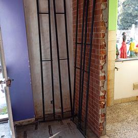 libreria in teak e ferro 