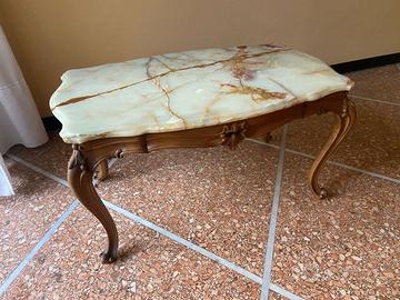 Tavolino da salotto stile rococò legno massello
