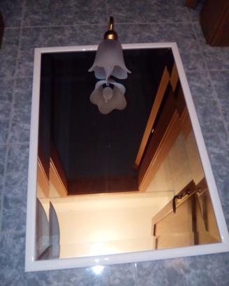 Specchio bagno più applique 