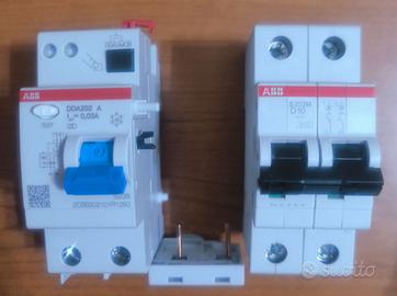 Interruttore ABB Mag/Diff S202M D1+DDA202 A25/0.03