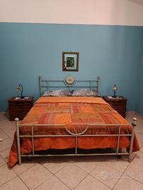letto in ferro battuto con materasso 