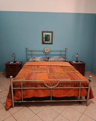 letto in ferro battuto con materasso 