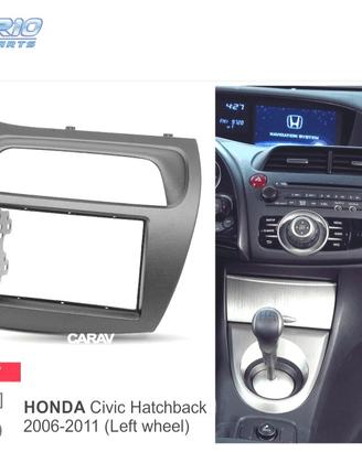 CORNICE NERA RADIO 2-DIN PER HONDA CIVIC HATCHBACK