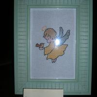 Quadretto con angioletto giallo aranciato