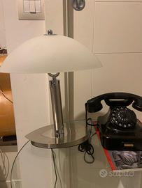 2 Lampade da tavolo  moderne metallo cromato