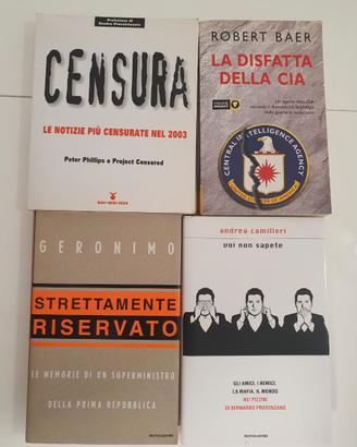 Lotto 4 Libri Politica Italiana Mafia Complotti