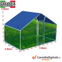 Gabbia per Polli 3x2m x 2mH-6mq - blu