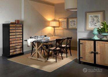 Composizione soggiorno in legno vecchio Cod.CVG1