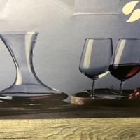 Set vino: Decanter + 2 calici + Palline pulizia
