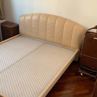 LETTO MATRIMONIALE IN PELLE FRAU