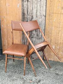 coppia di sedie anni 50  stile Ico Parisi