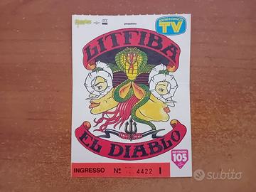 Bglietto concerto Litfiba tour El Diablo